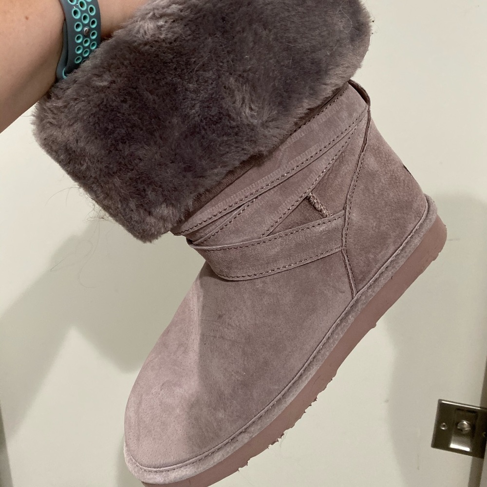 LAMO Suede & Faux Fur Boots